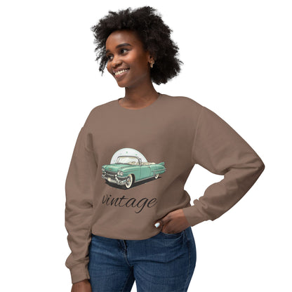 Vintage Green Classic Car Crewneck Sweatshirt