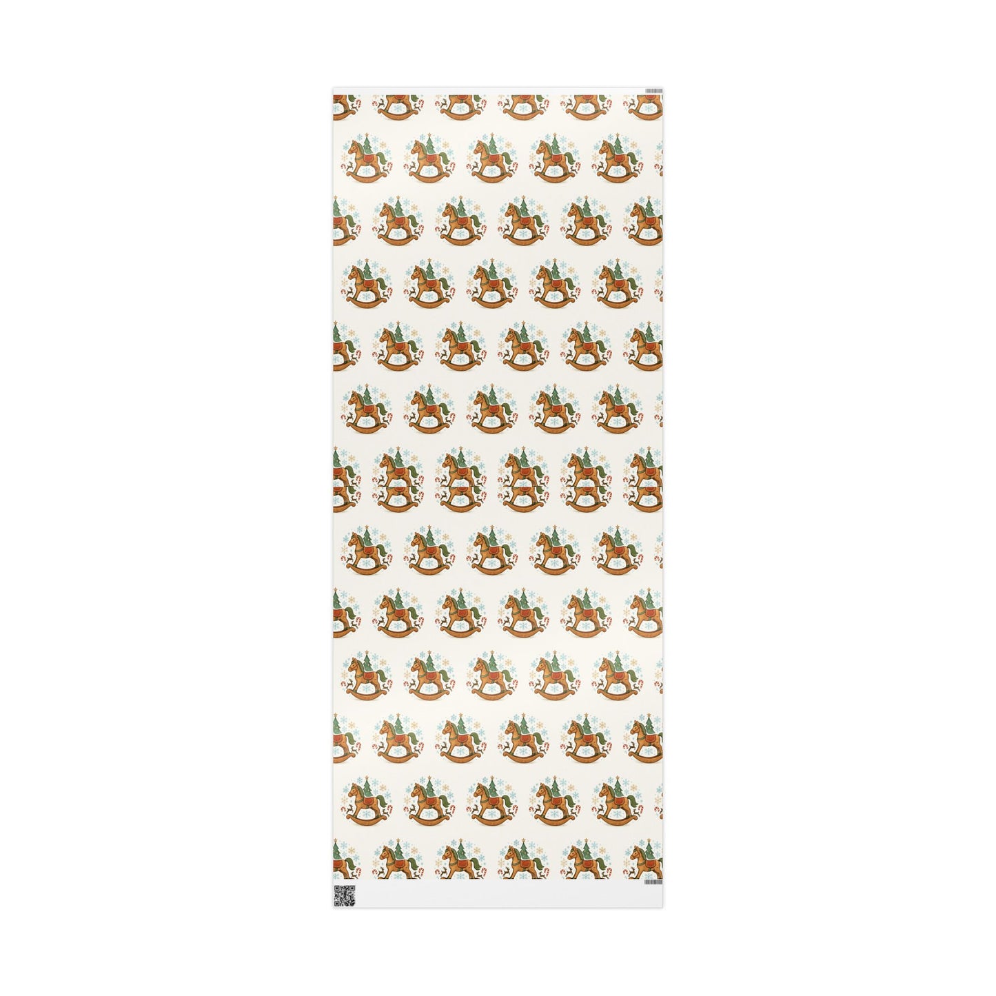 Rocking Horse Christmas Wrapping Paper – Vintage Holiday Gift Wrap
