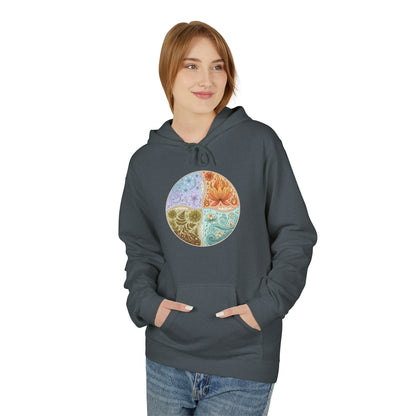 Yin Yang Seasons Hoodie — Colorful Seasonal Mandala Pullover