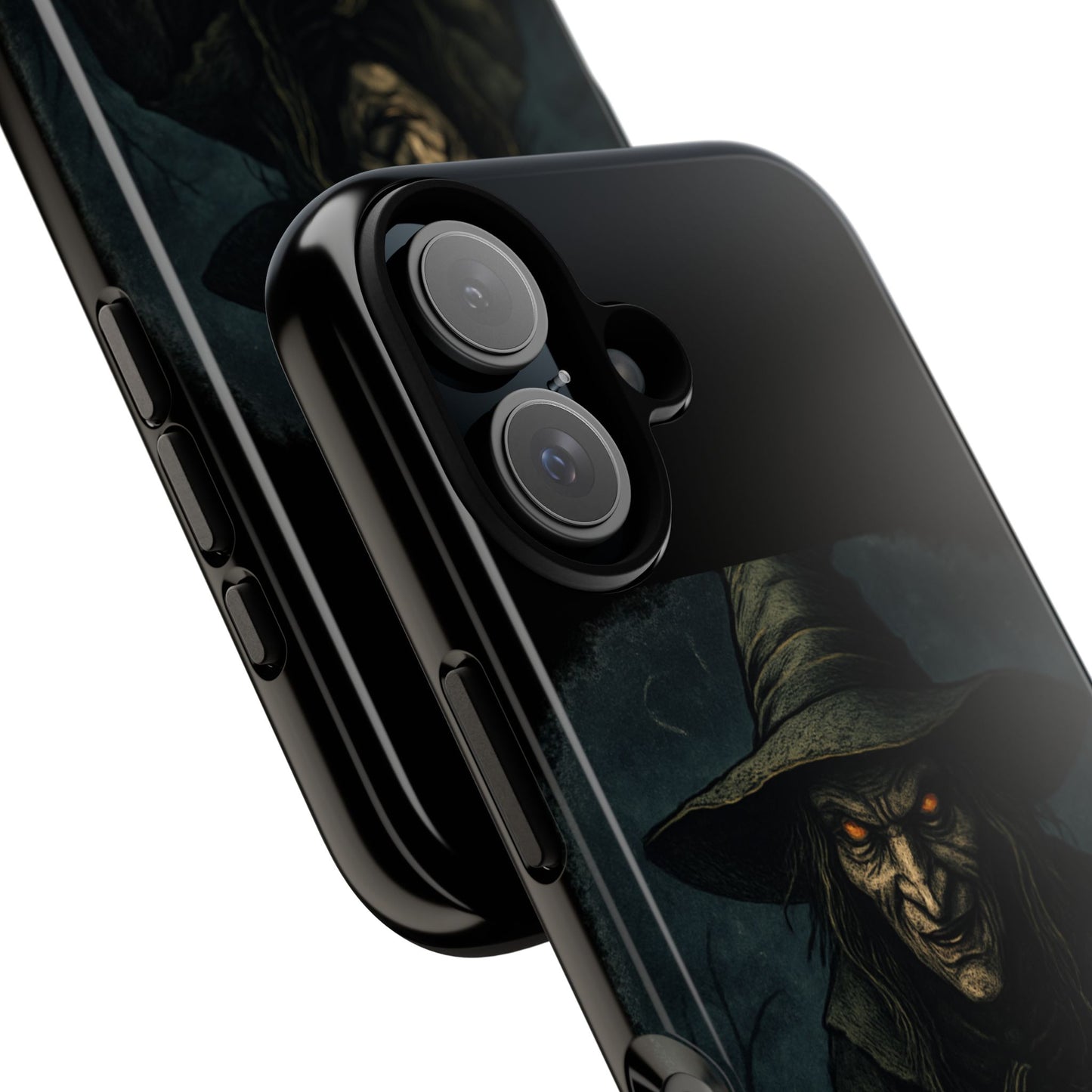 Halloween Phone Case, Tough Cases with Witch and Pumpkin Design, Spooky Gift for Witch Lovers, Fall Phone Accessory, Unique Halloween Decor