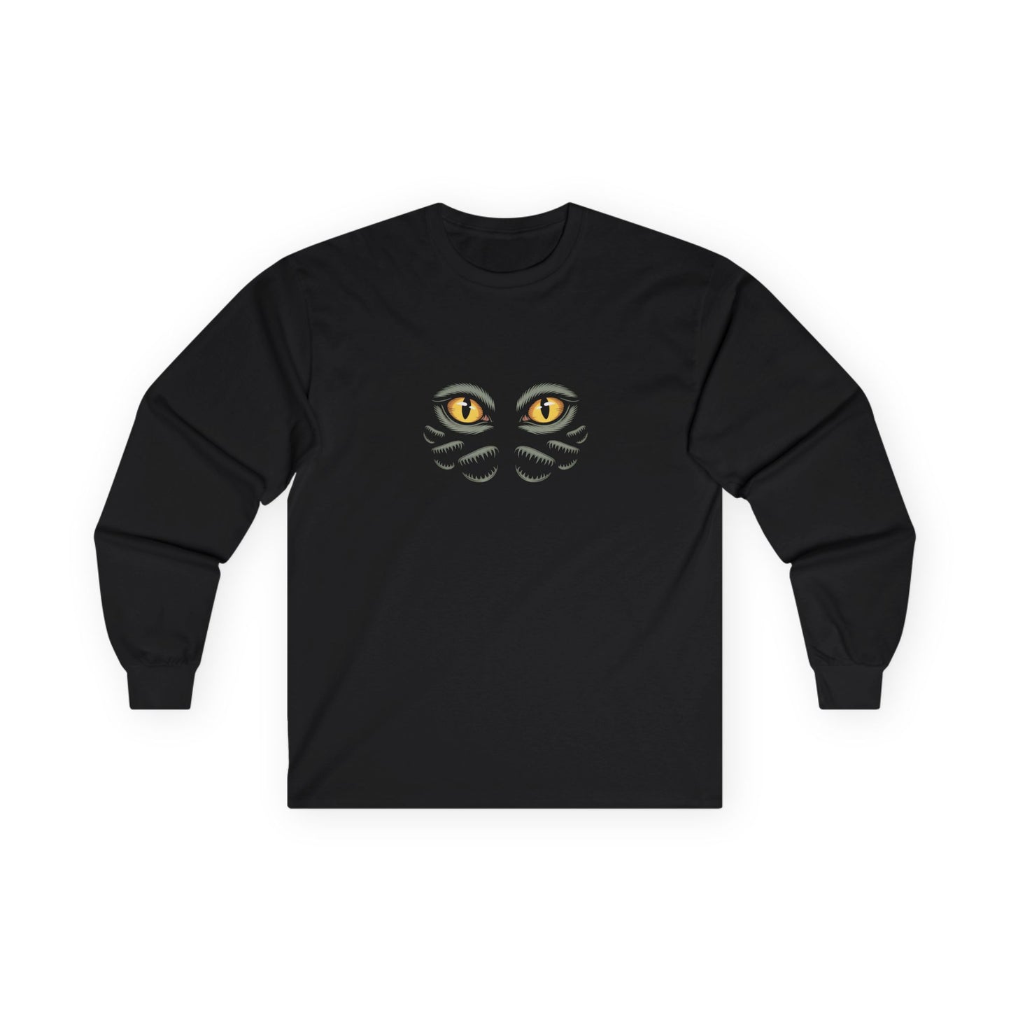 Cat Eyes Unisex Long Sleeve Tee - Perfect for Animal Lovers and Casual Wear