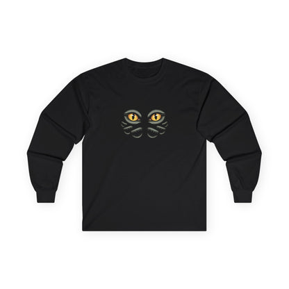 Cat Eyes Unisex Long Sleeve Tee - Perfect for Animal Lovers and Casual Wear