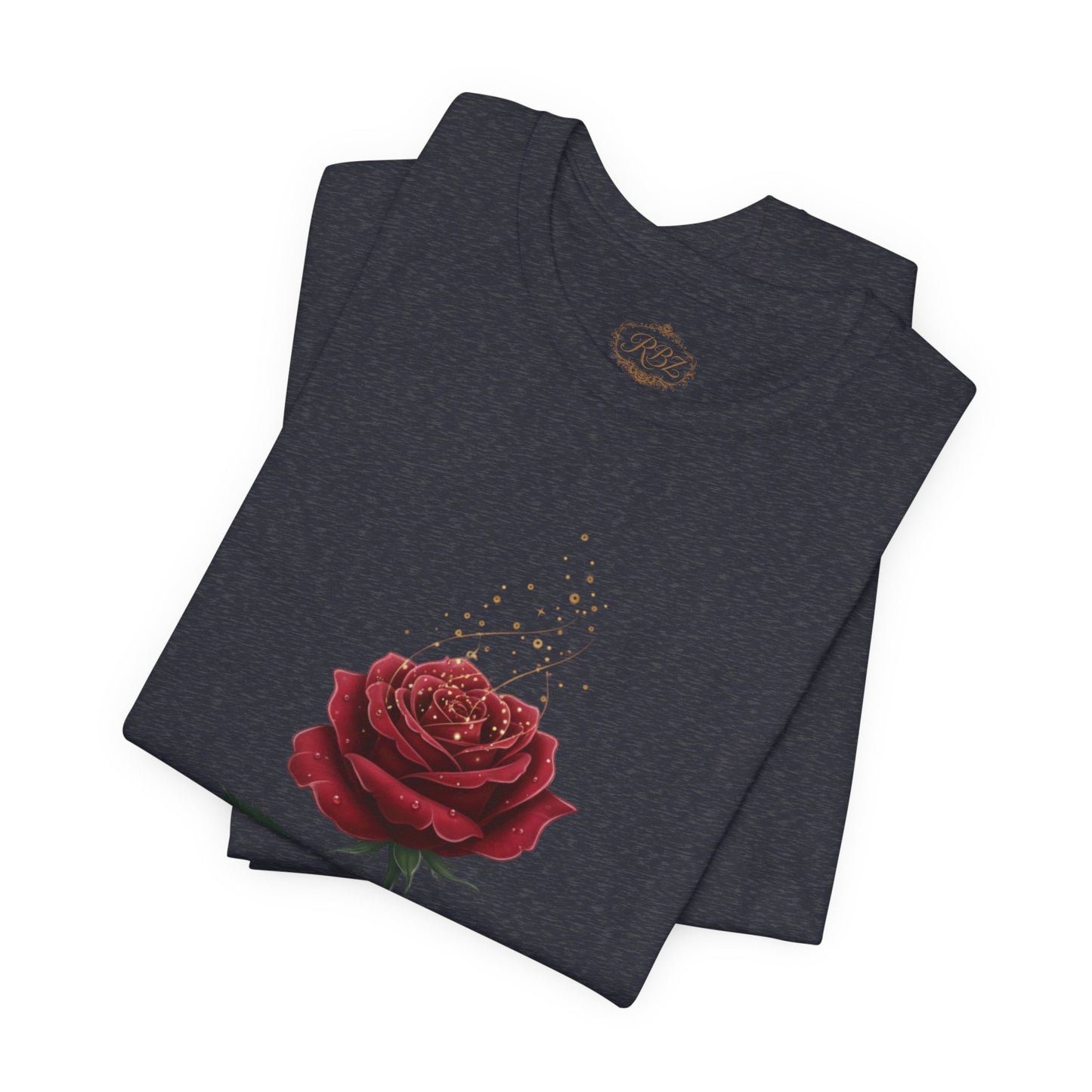 Red Rose Graphic Tee - Vintage Single Bloom T-Shirt