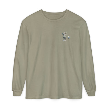 Cupid Cherub Long Sleeve Tee — Vintage Cupid Heart Graphic
