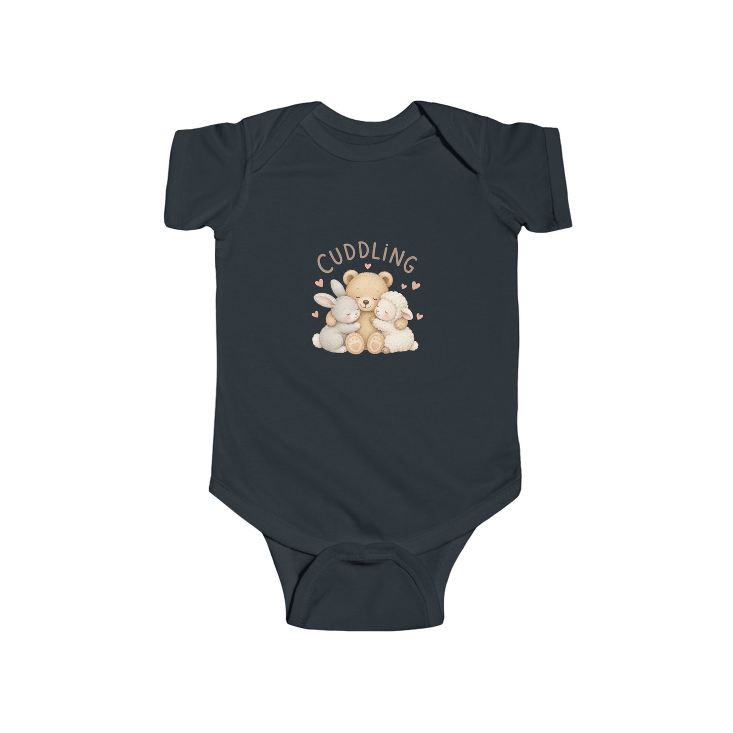 Cuddling Bear Infant Bodysuit — "Made of Cuddles and Giggles" Baby One-Piece