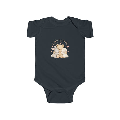 Cuddling Bear Infant Bodysuit — "Made of Cuddles and Giggles" Baby One-Piece