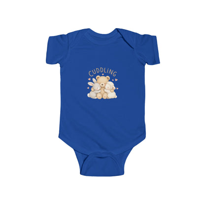Cuddling Bear Infant Bodysuit — "Made of Cuddles and Giggles" Baby One-Piece