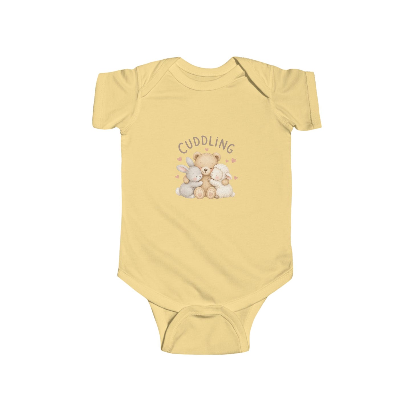 Cuddling Bear Infant Bodysuit — "Made of Cuddles and Giggles" Baby One-Piece