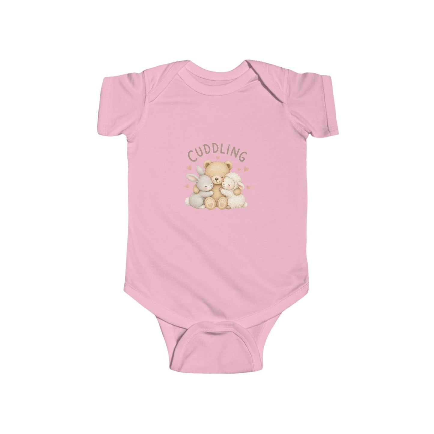 Cuddling Bear Infant Bodysuit — "Made of Cuddles and Giggles" Baby One-Piece