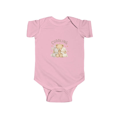 Cuddling Bear Infant Bodysuit — "Made of Cuddles and Giggles" Baby One-Piece