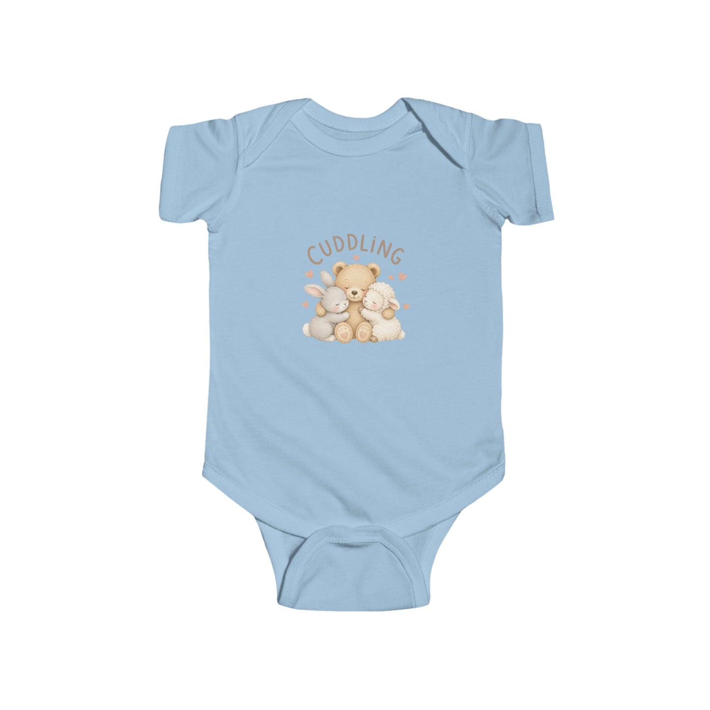 Cuddling Bear Infant Bodysuit — "Made of Cuddles and Giggles" Baby One-Piece