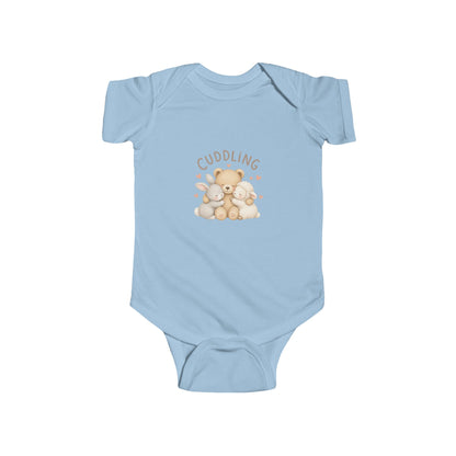 Cuddling Bear Infant Bodysuit — "Made of Cuddles and Giggles" Baby One-Piece