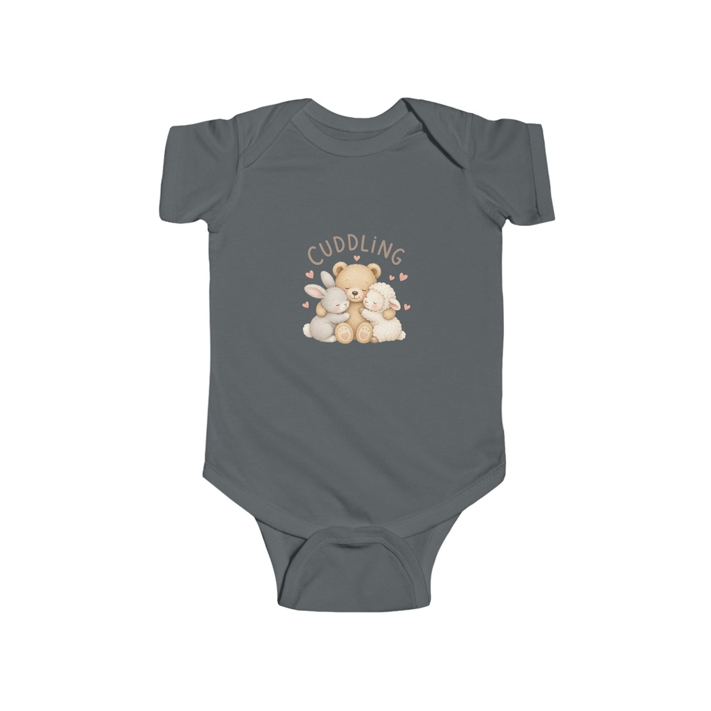 Cuddling Bear Infant Bodysuit — "Made of Cuddles and Giggles" Baby One-Piece