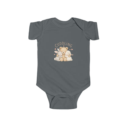 Cuddling Bear Infant Bodysuit — "Made of Cuddles and Giggles" Baby One-Piece