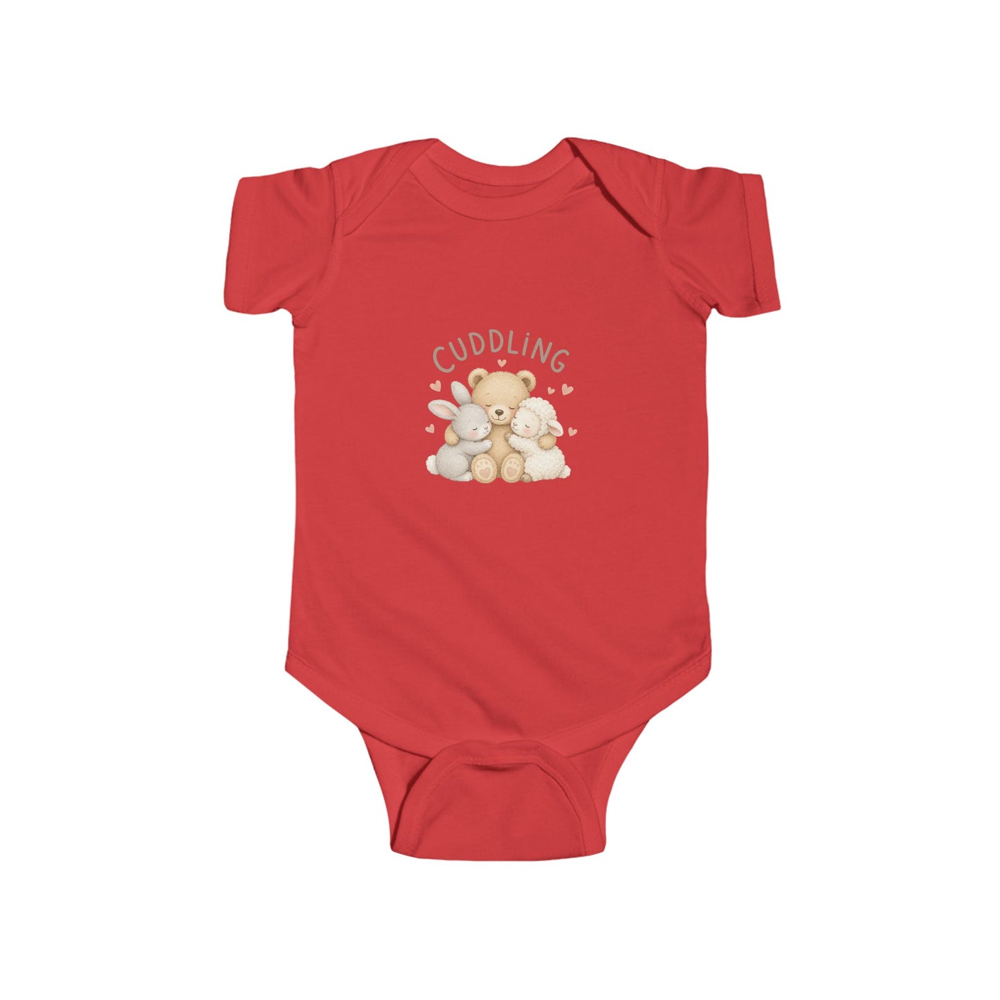Cuddling Bear Infant Bodysuit — "Made of Cuddles and Giggles" Baby One-Piece