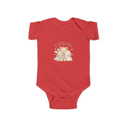 Cuddling Bear Infant Bodysuit — "Made of Cuddles and Giggles" Baby One-Piece