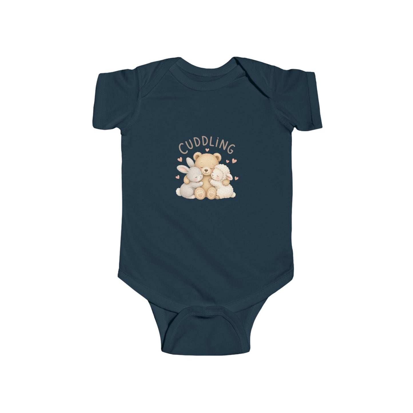 Cuddling Bear Infant Bodysuit — "Made of Cuddles and Giggles" Baby One-Piece