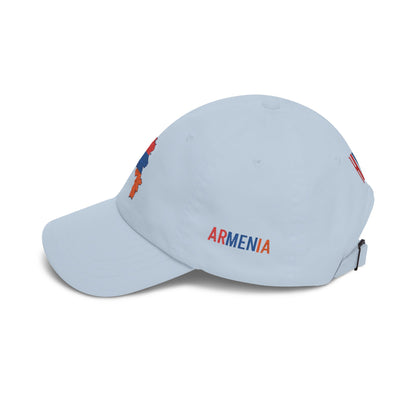 Armenia Flag Dad Cap — Embroidered Map Baseball Hat