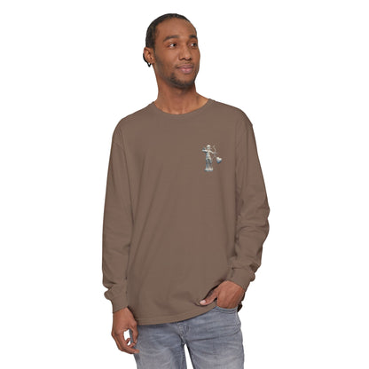 Cupid Cherub Long Sleeve Tee — Vintage Cupid Heart Graphic