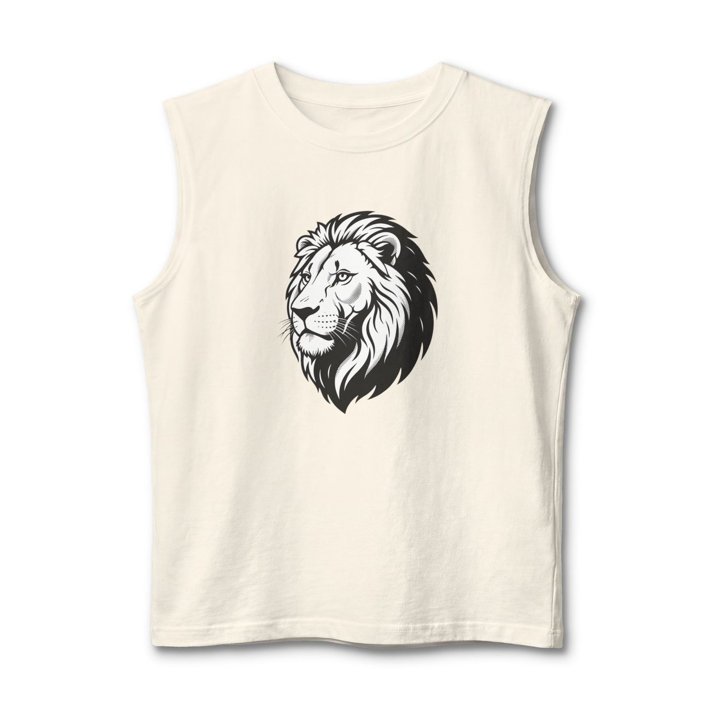 Lion Head Muscle Tank — Majestic Graphic Sleeveless Shirt