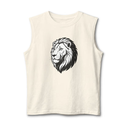 Lion Head Muscle Tank — Majestic Graphic Sleeveless Shirt