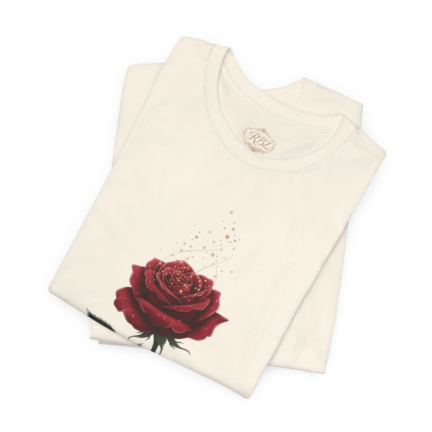 Red Rose Graphic Tee - Vintage Single Bloom T-Shirt