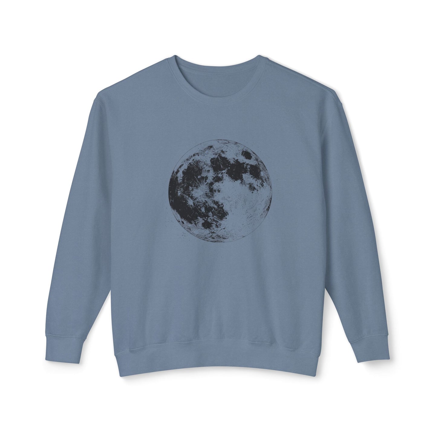 Moon Phase Crewneck Sweatshirt — Vintage Lunar Graphic Pullover