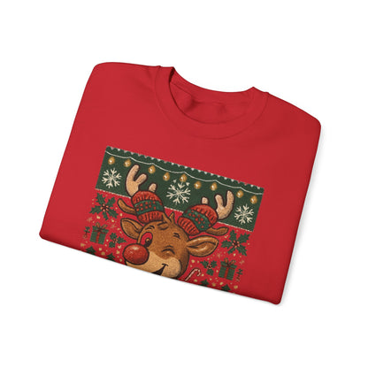 Merry(ish) & Tacky Sweatshirt - Unisex Holiday Crewneck, Christmas Sweater, Ugly Sweater Party, Cozy Gift, Festive Apparel