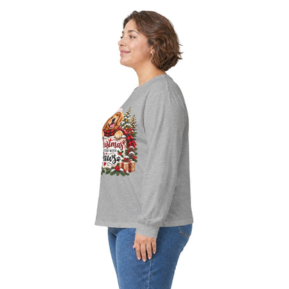 Christmas Is Better With Paws – Golden Retriever Christmas Unisex Long Sleeve Shirt