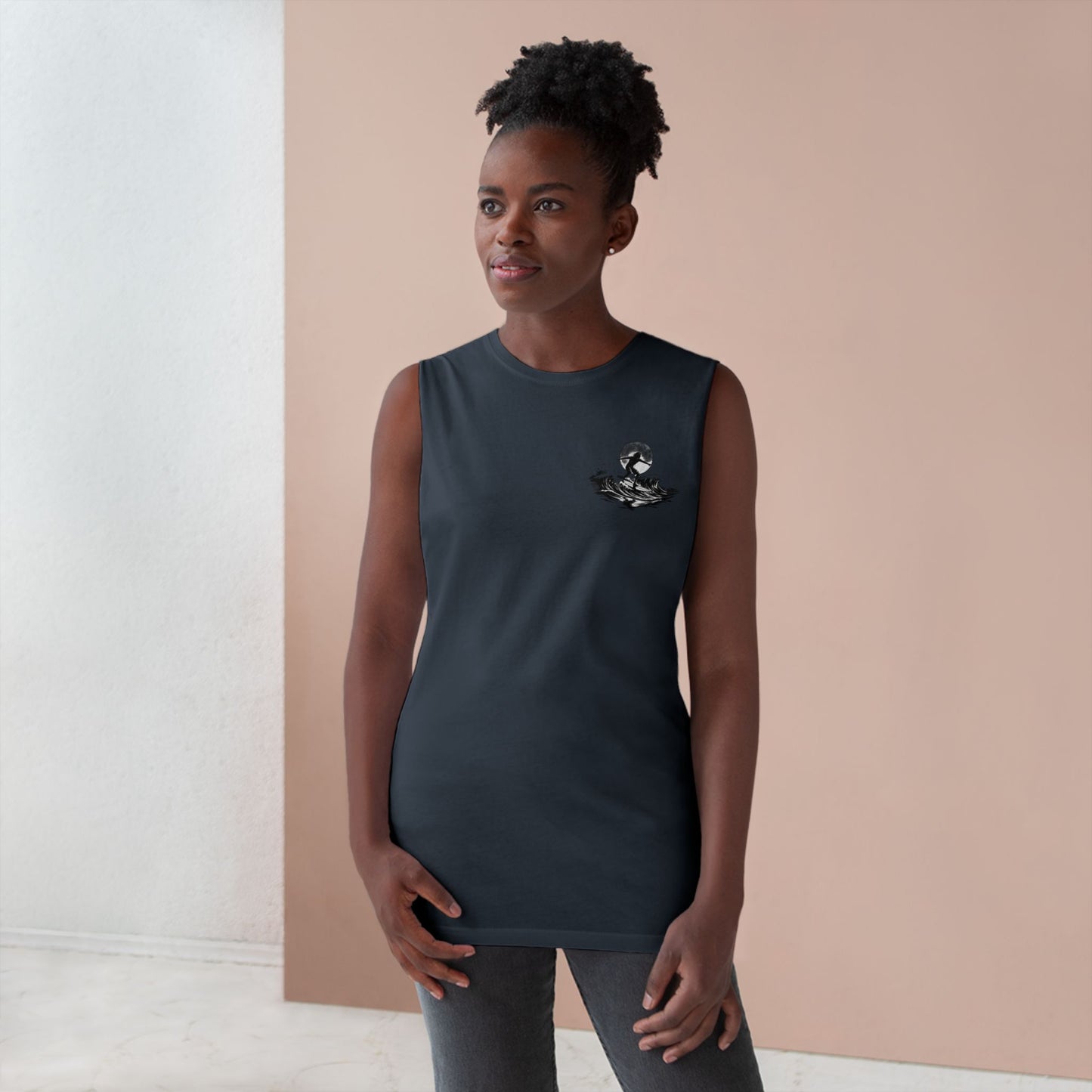 Barnard Tree Tank Top — Minimalist Chest Logo Athletic Tank