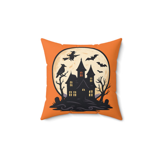 Halloween Throw Pillow, Pumpkin Decor, Fall Cushion, Cute Autumn Home Decor, Spooky Season Decoration