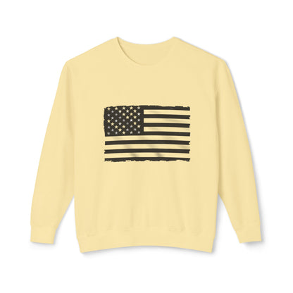 Vintage Distressed American Flag Sweatshirt