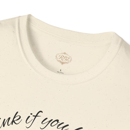 T-Shirt — 'Blink If You Love Me' Script Graphic Tee