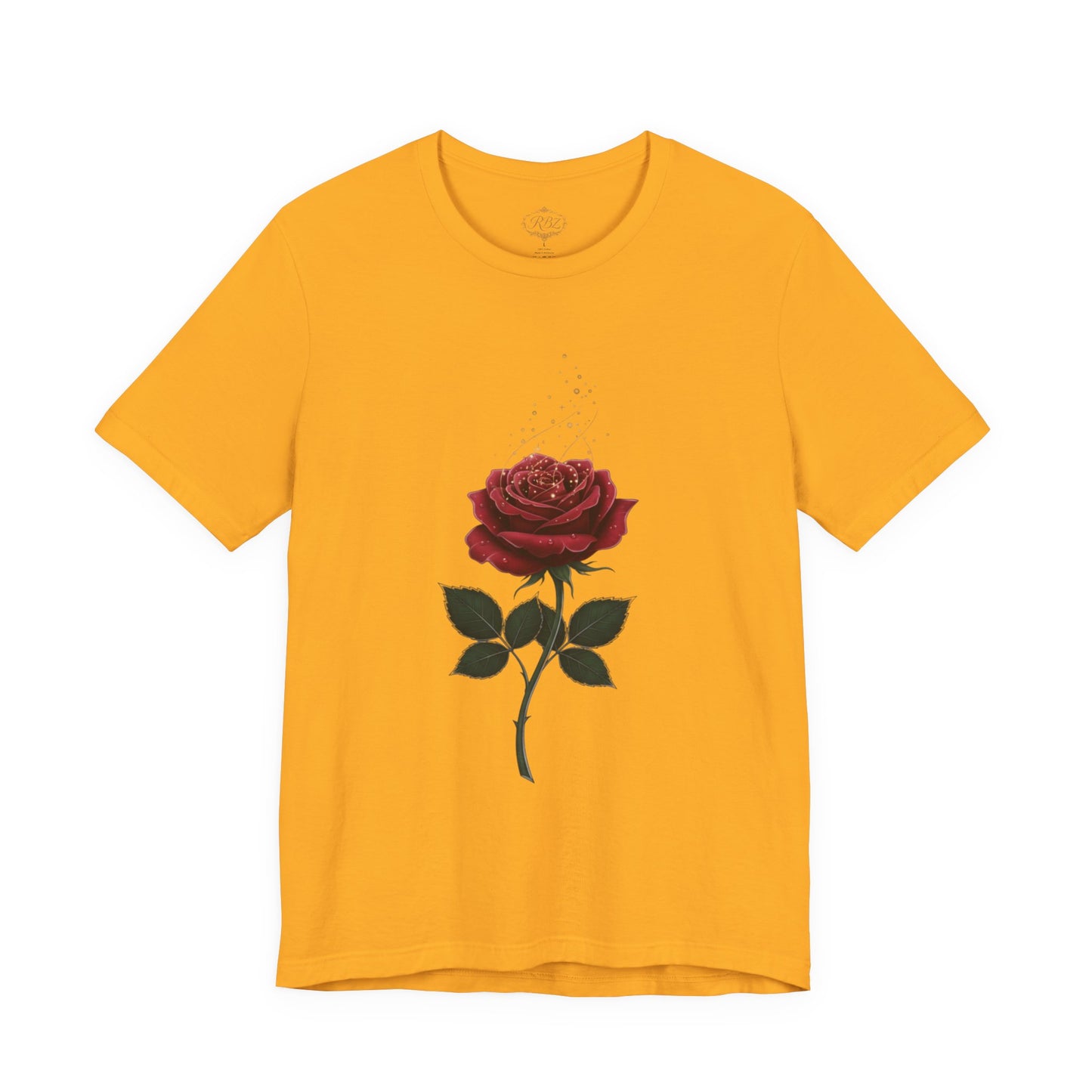 Red Rose Graphic Tee - Vintage Single Bloom T-Shirt