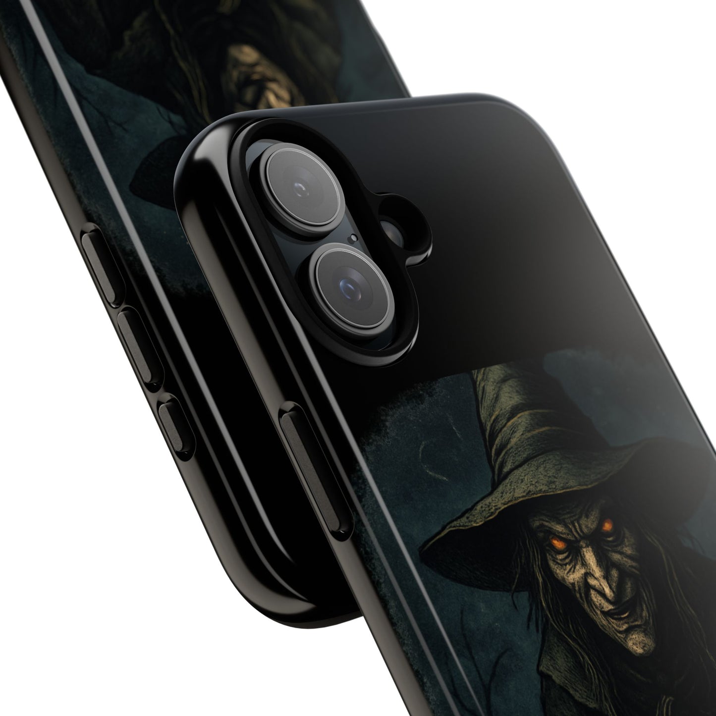 Halloween Phone Case, Tough Cases with Witch and Pumpkin Design, Spooky Gift for Witch Lovers, Fall Phone Accessory, Unique Halloween Decor