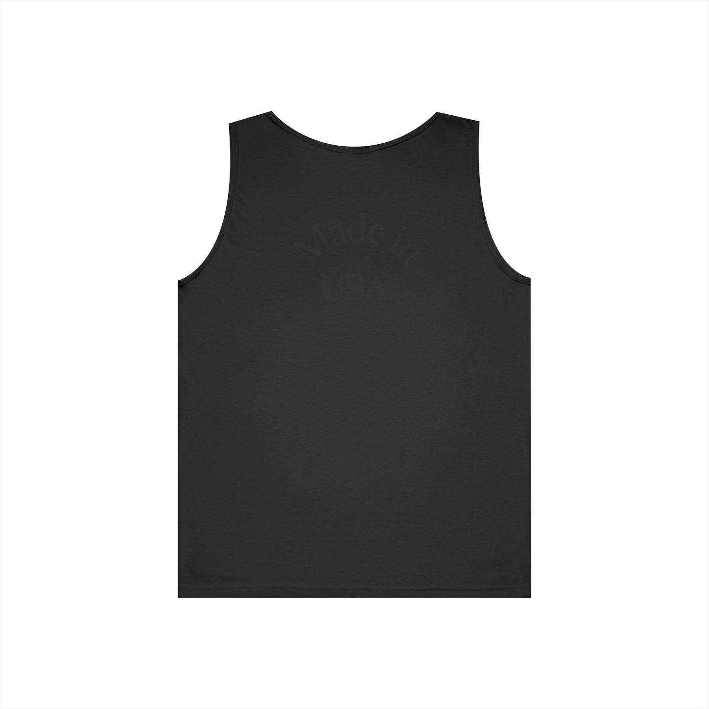 American Flag Tank Top — Vintage USA Patch "Made in USA" Sleeveless Tee