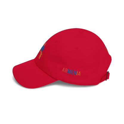 Armenia Flag Dad Cap — Embroidered Map Baseball Hat