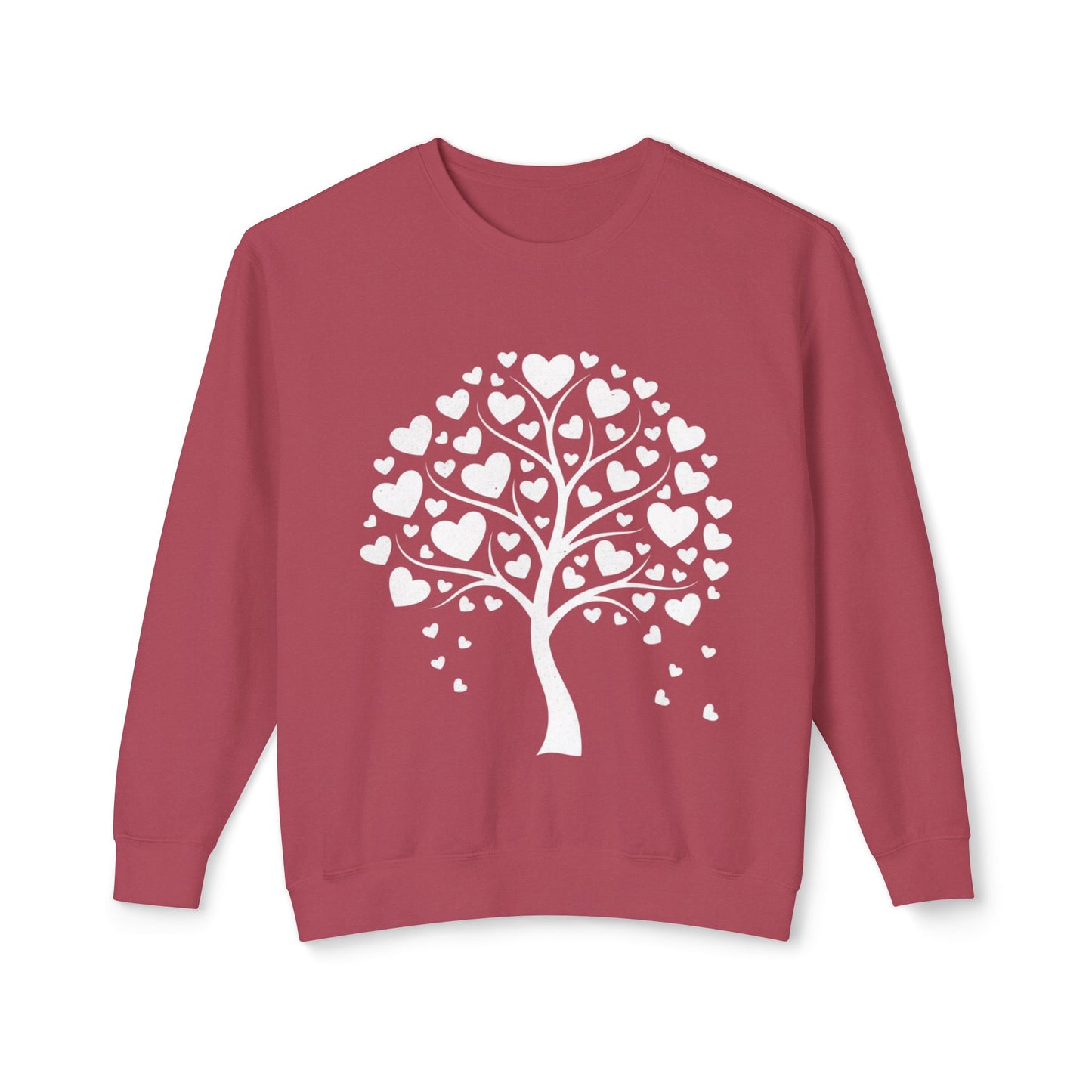 Heart Tree Crewneck Sweatshirt — Cute Love Tree Graphic Pullover