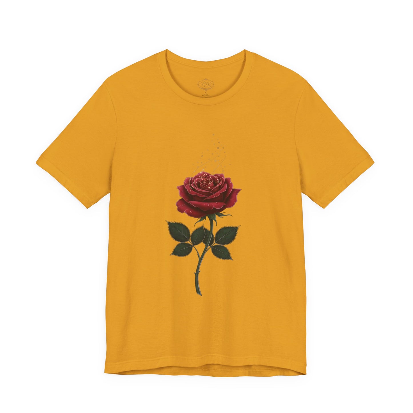 Red Rose Graphic Tee - Vintage Single Bloom T-Shirt