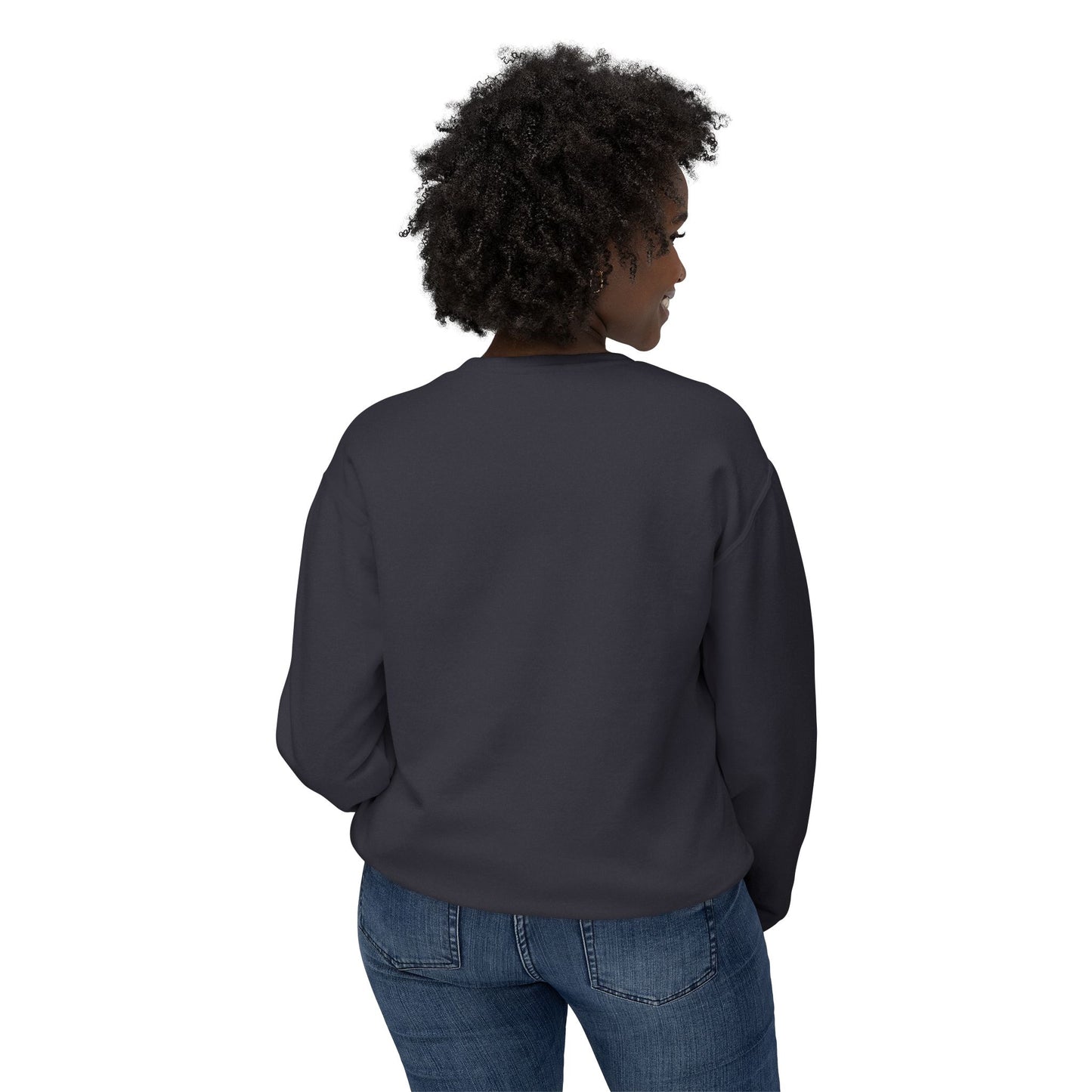 American Flag Crewneck Sweatshirt — Vintage Waving USA Graphic