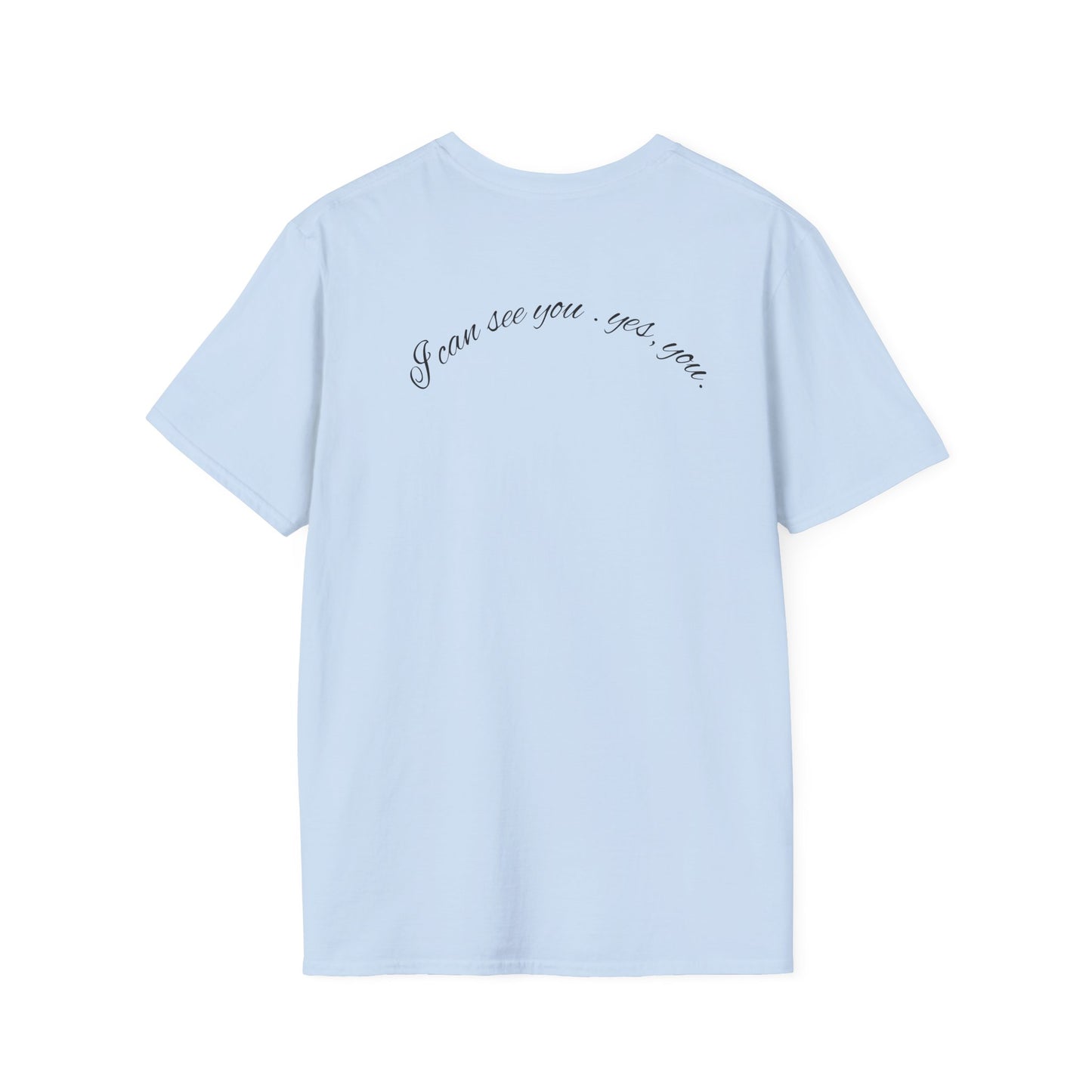 T-Shirt — 'Blink If You Love Me' Script Graphic Tee