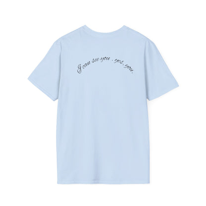 T-Shirt — 'Blink If You Love Me' Script Graphic Tee