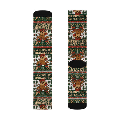 Festive Merry & Tacky Sublimation Socks