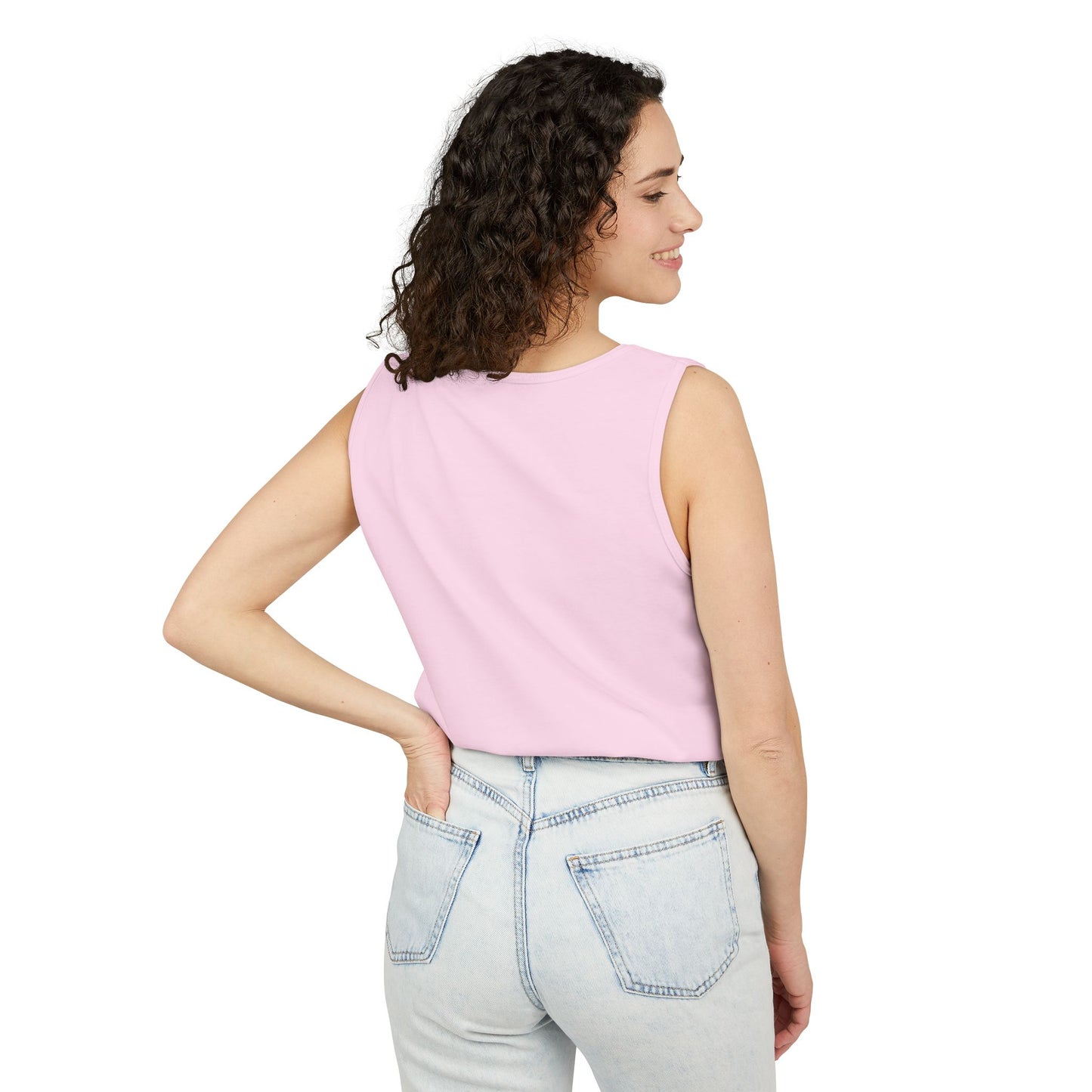 Flamingo Beach Tank Top — Tropical Palm Vacation Graphic Tank