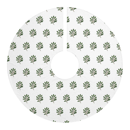 Mistletoe Christmas Tree Skirt - Festive Holiday Decor