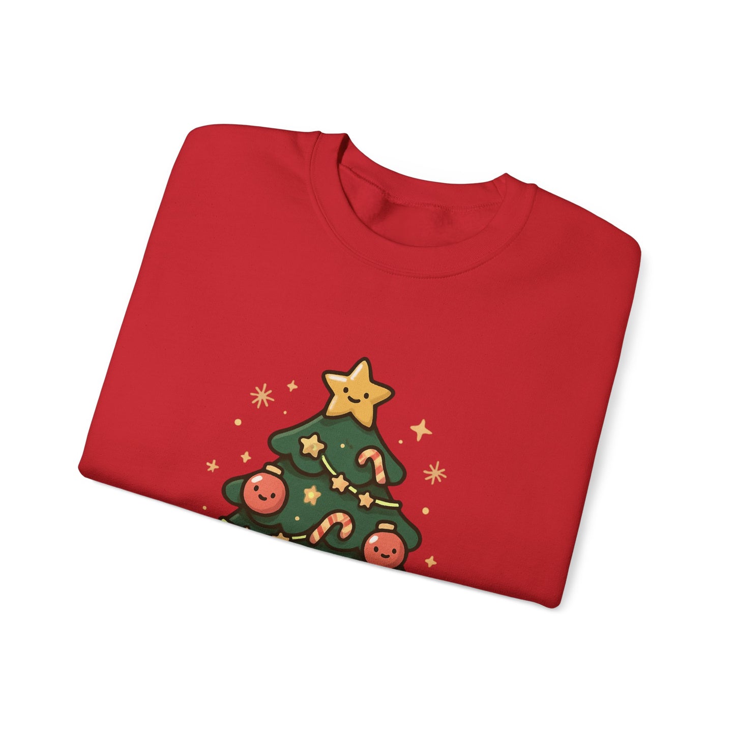 Cozy Christmas Sweatshirt, Holiday Gift, Unisex Crewneck, Winter Apparel, Festive Clothing, Christmas Tree Design