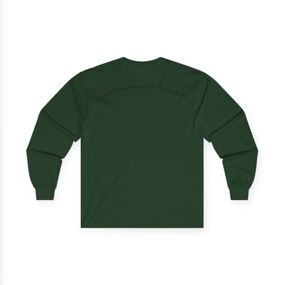 Long Sleeve Tee — "Breathe, Believe and Trust Yourself" Inspirational Back Text