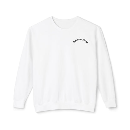 Crewneck Sweatshirt - "Romans 12:10" Minimal Christian Faith Pullover
