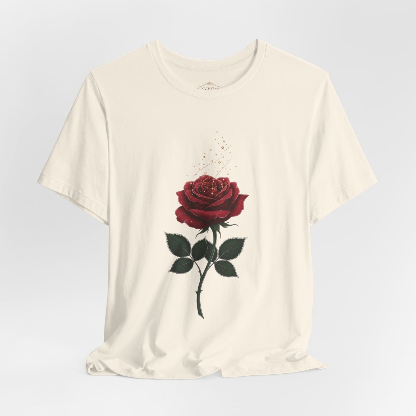 Red Rose Graphic Tee - Vintage Single Bloom T-Shirt