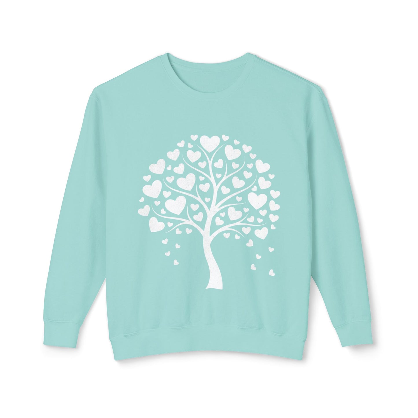 Heart Tree Crewneck Sweatshirt — Cute Love Tree Graphic Pullover